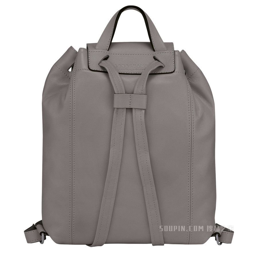 Le Pliage Cuir 双肩背包 - 灰色
