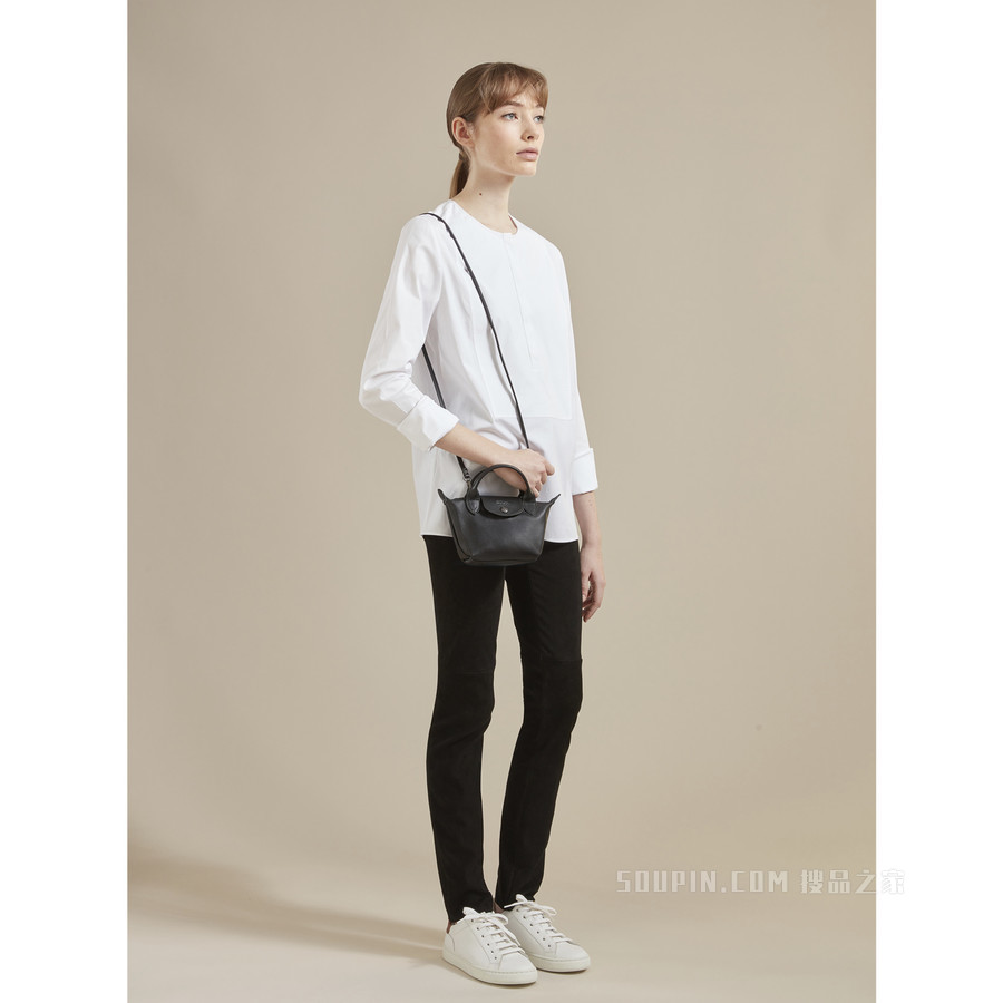 Le Pliage Cuir 斜挎包 - 橘色