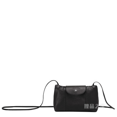Le Pliage Cuir 斜挎包 - 黑色