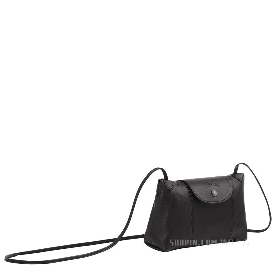Le Pliage Cuir 斜挎包 - 黑色