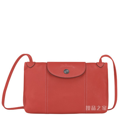 Le Pliage Cuir 斜挎包 - 橘色