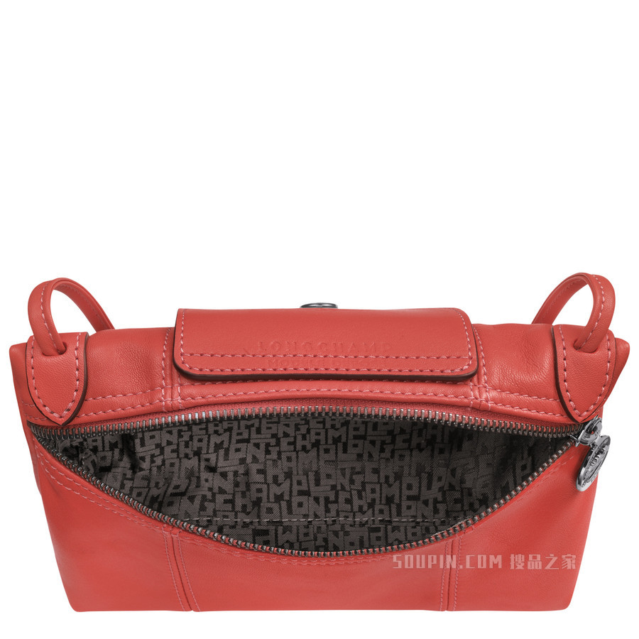Le Pliage Cuir 斜挎包 - 橘色