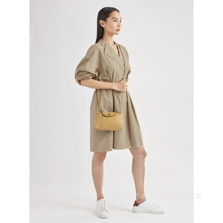 Le Pliage Cuir 斜挎包 - 米色
