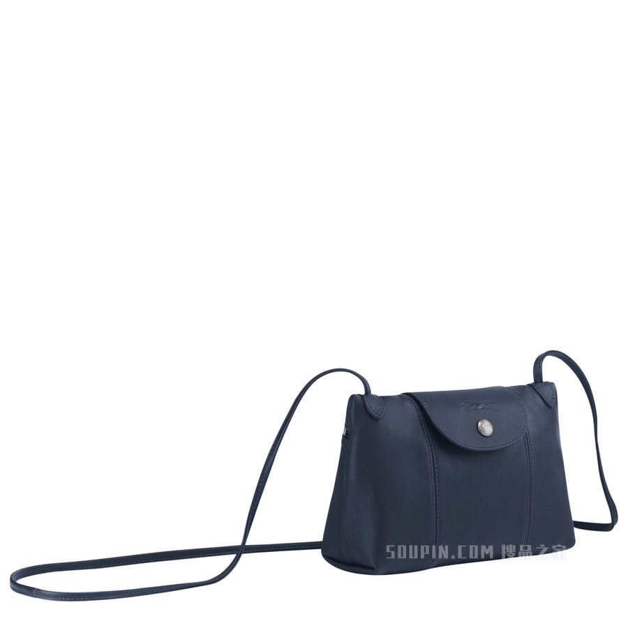 Le Pliage Cuir 斜挎包 - 蓝色