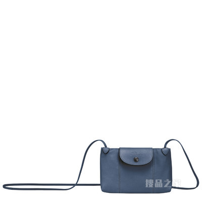 Le Pliage Cuir 斜挎包 - 蓝色