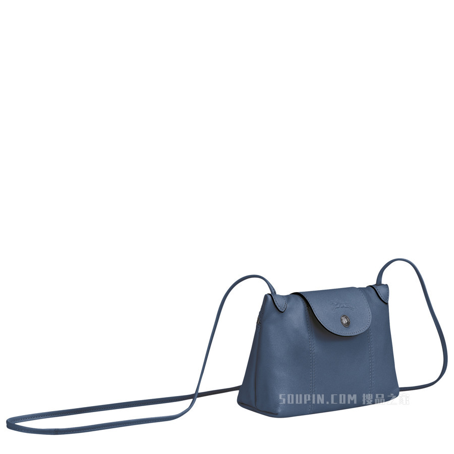 Le Pliage Cuir 斜挎包 - 蓝色