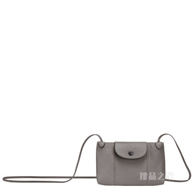 Le Pliage Cuir 斜挎包 - 灰色
