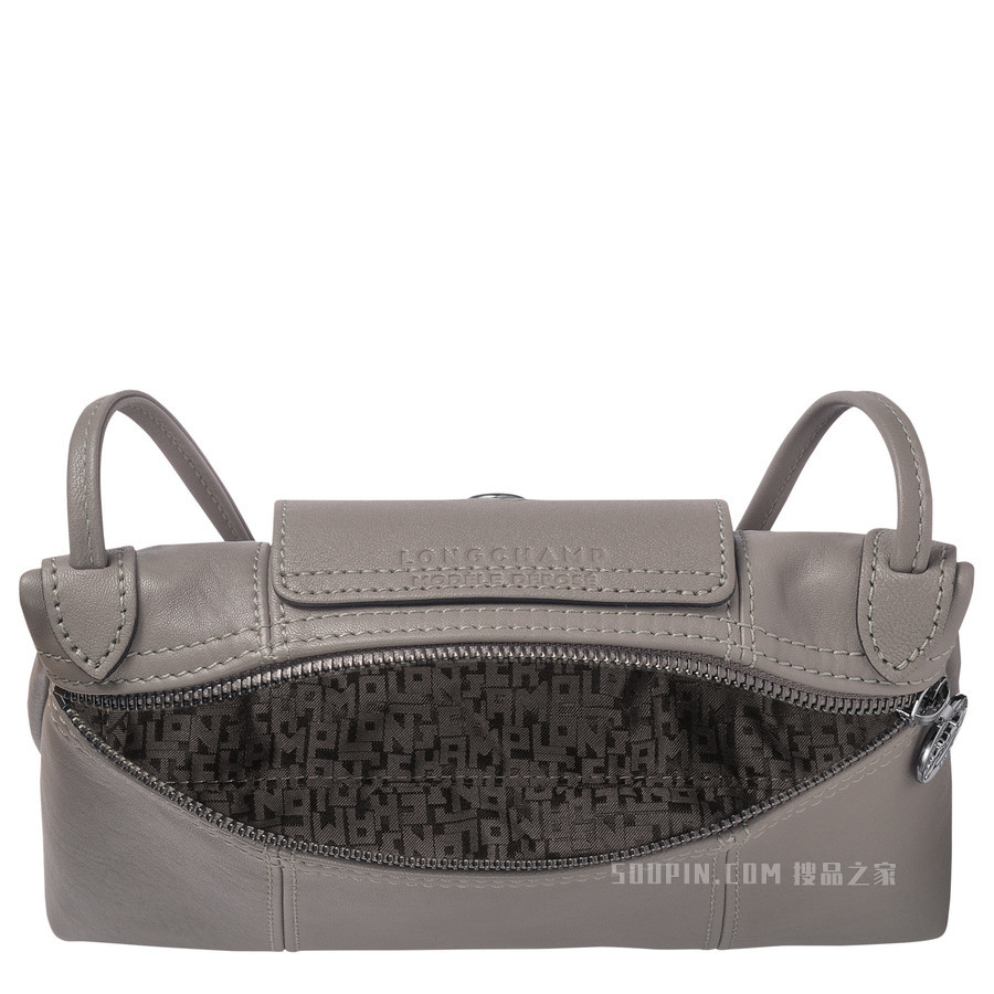 Le Pliage Cuir 斜挎包 - 灰色