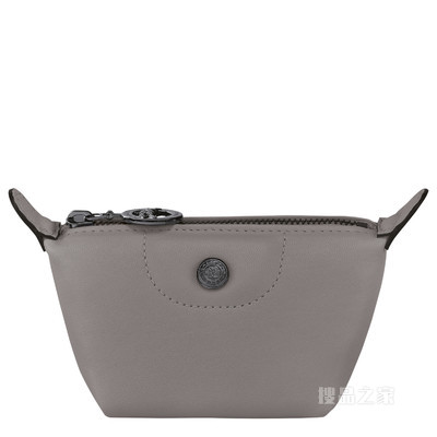 Le Pliage Cuir 零钱包 - 灰色