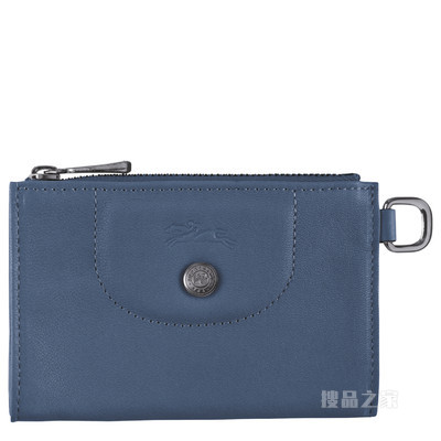 Le Pliage Cuir 钥匙包 - 蓝色
