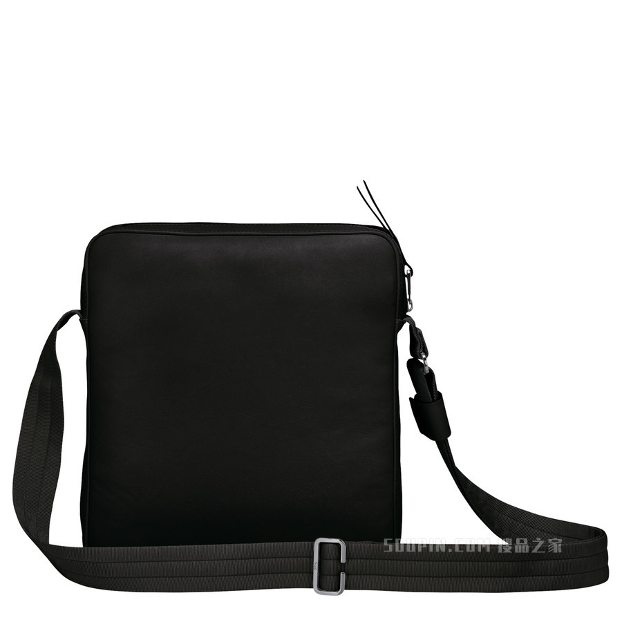 Longchamp 3D 斜挎包中号 - 黑色