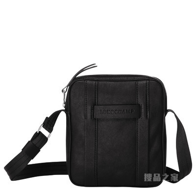 Longchamp 3D 斜挎包小号 - 黑色