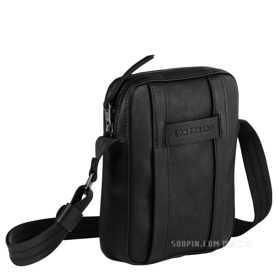 Longchamp 3D 斜挎包小号 - 黑色