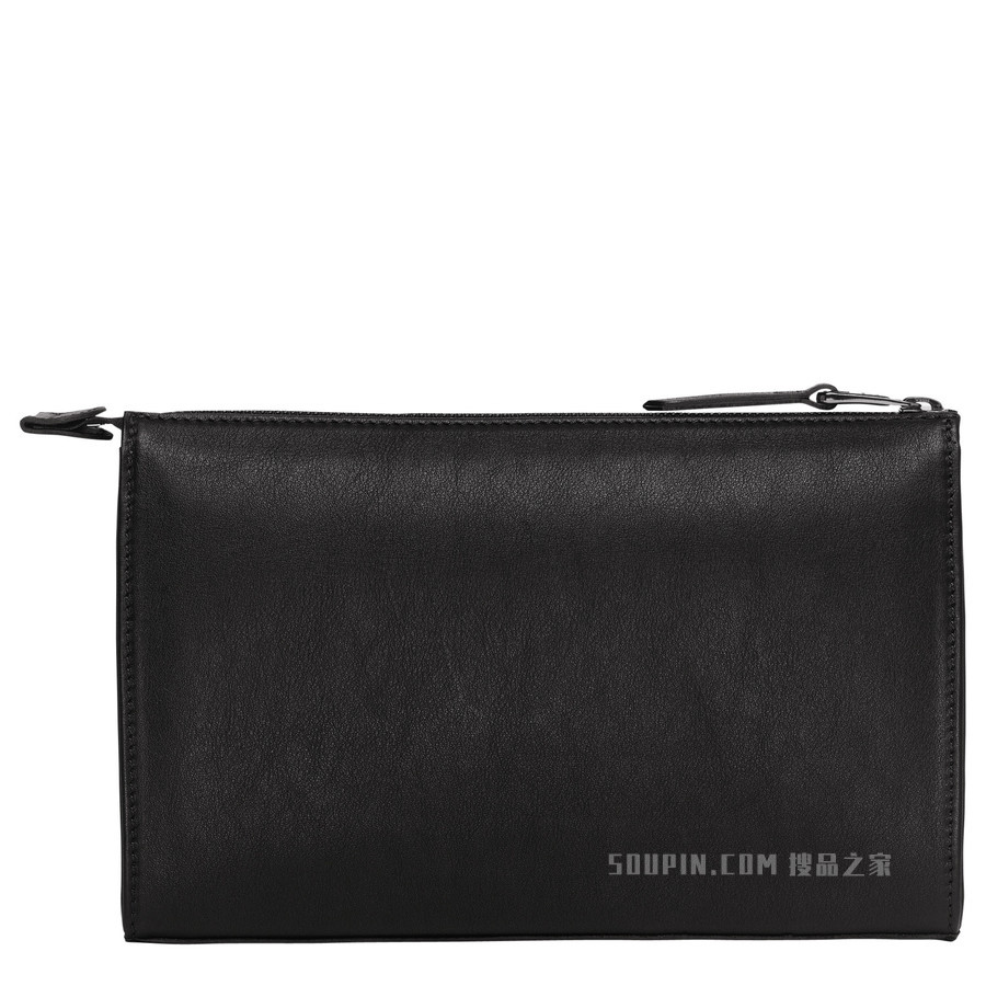 Longchamp 3D 高科技产品手拿包 - 黑色