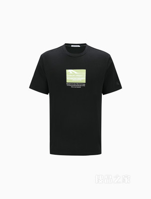 Calvin Klein 22春夏新款男士时尚圆领纯棉印花宽松透气短袖T恤J320946