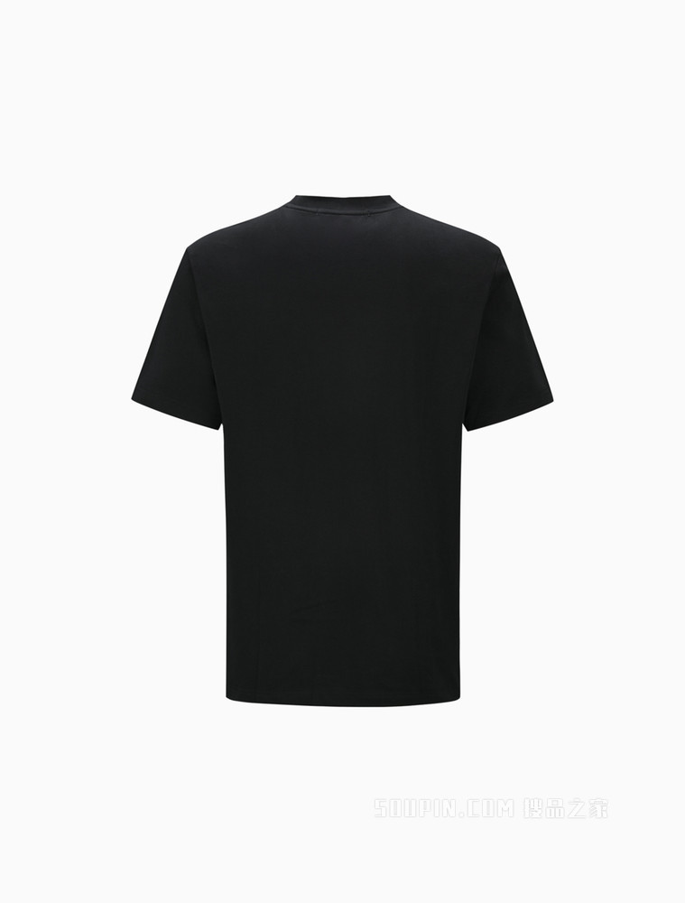 Calvin Klein 22春夏新款男士圆领纯棉简约胶质LOGO短袖T恤J320949