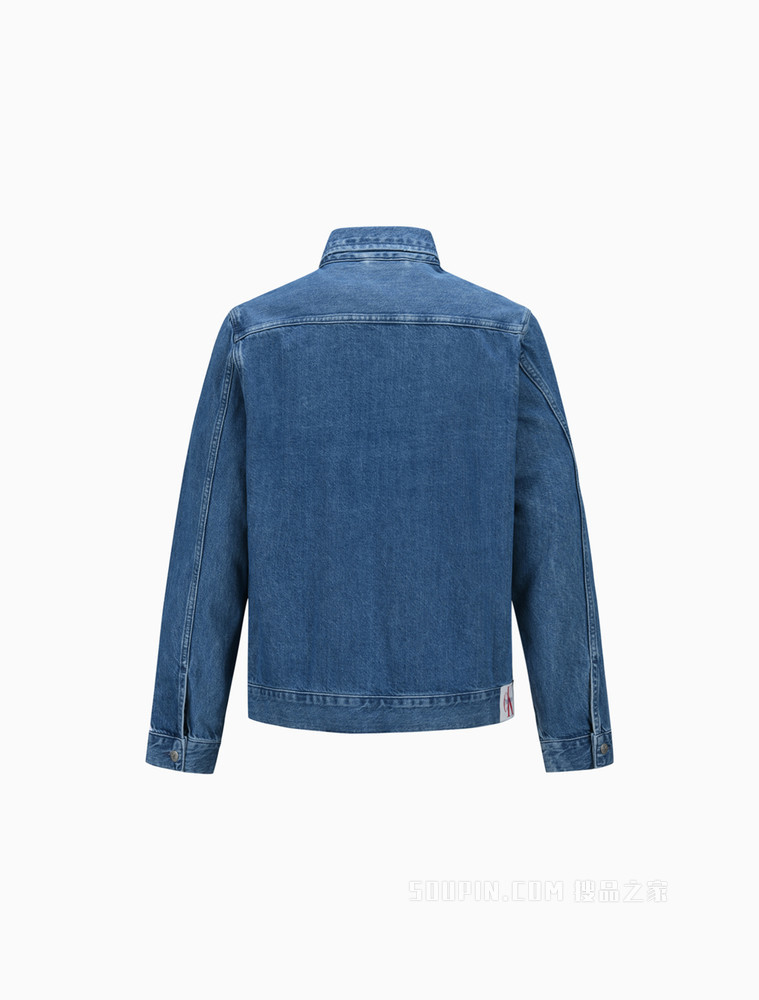 【彩虹系列】Calvin Klein 22春夏男时尚翻领LOGO织带休闲外套J321587