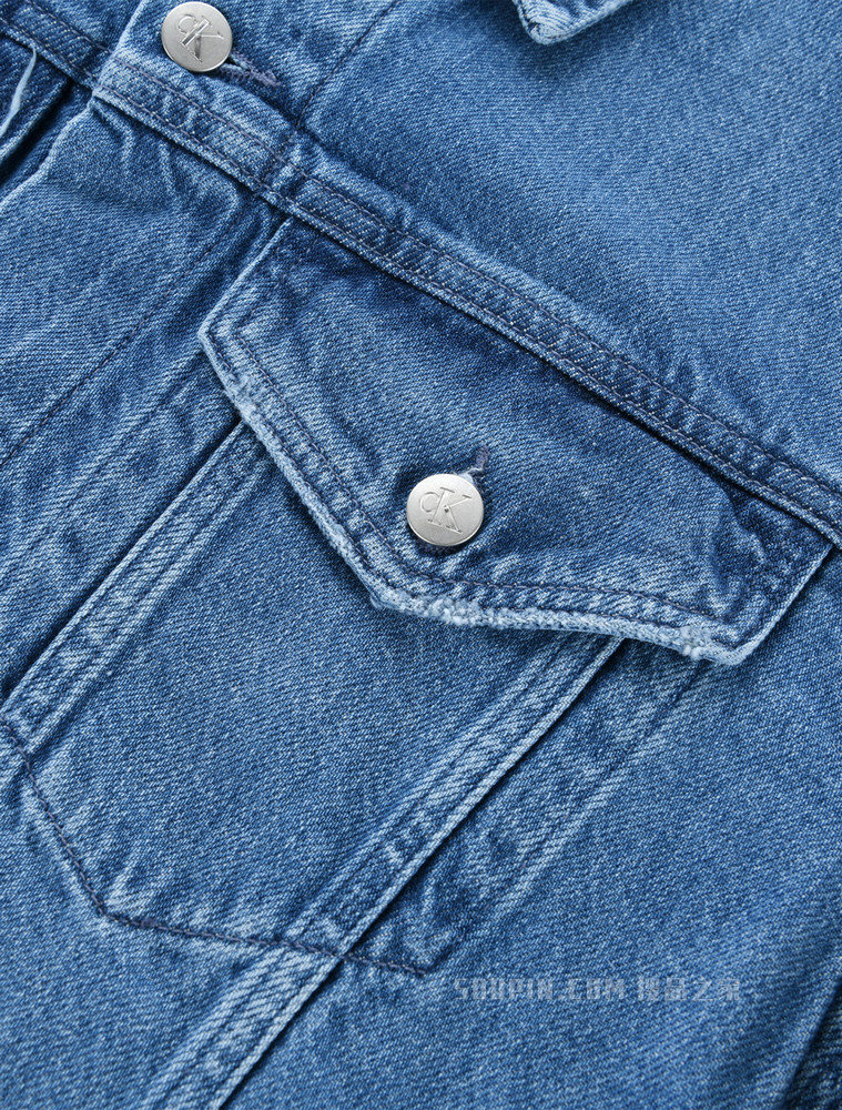 【彩虹系列】Calvin Klein 22春夏男时尚翻领LOGO织带休闲外套J321587