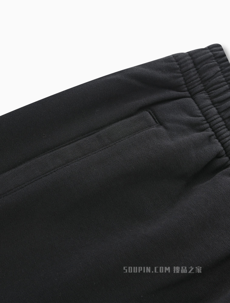 Calvin Klein 22春夏女士纯棉松紧抽绳束脚刺绣LOGO运动休闲裤40WH107