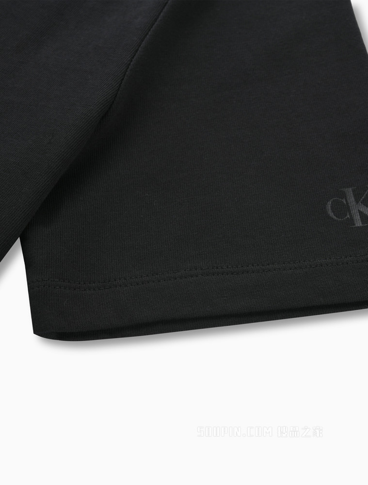 Calvin Klein 22春夏新款女士休闲圆领纯棉简约LOGO短袖T恤J218886