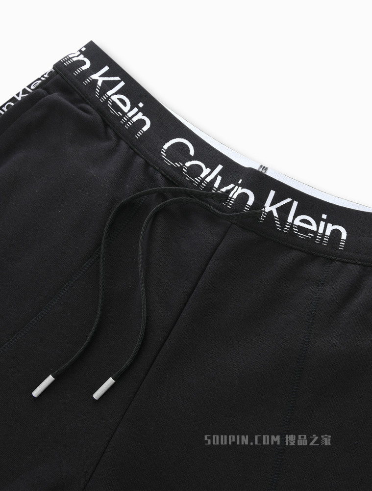 Calvin Klein 22春夏男士时尚循环LOGO织带抽绳束脚运动休闲裤4MS2P600