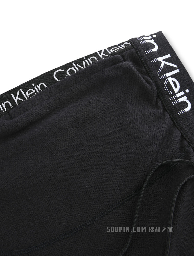 Calvin Klein 22春夏男士时尚循环LOGO织带抽绳束脚运动休闲裤4MS2P600