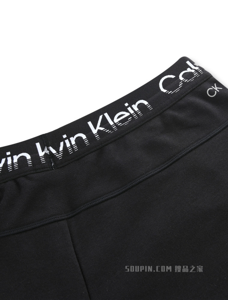 Calvin Klein 22春夏男士时尚循环LOGO织带抽绳束脚运动休闲裤4MS2P600