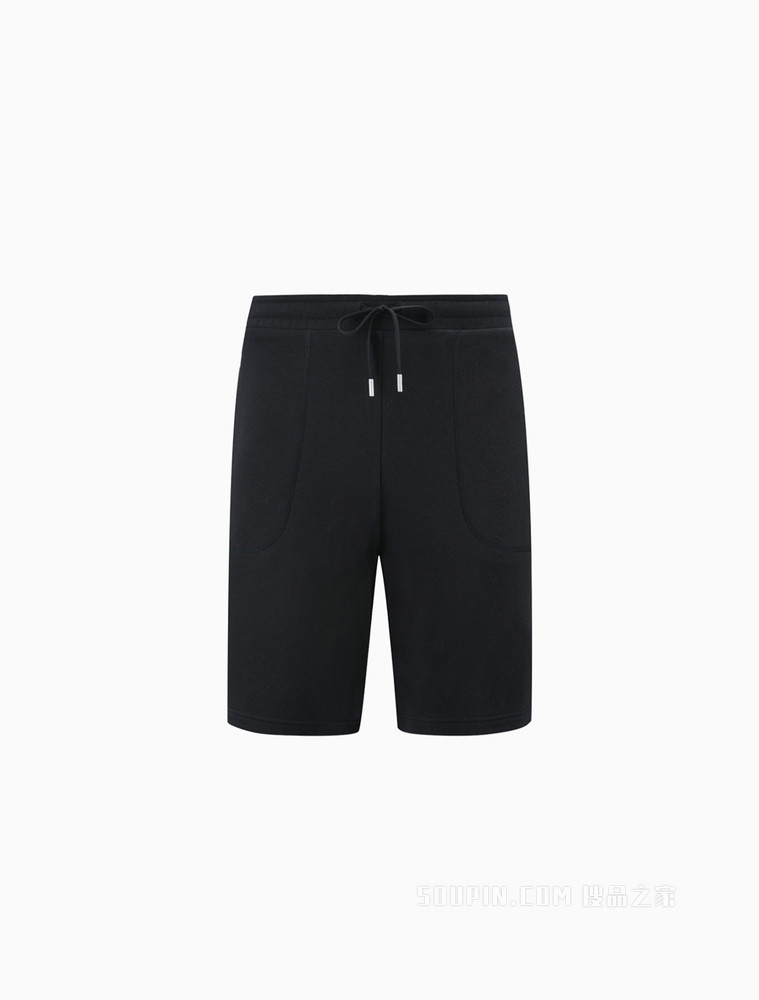 Calvin Klein 22春夏男士时尚循环LOGO织带抽绳腰运动休闲短裤4MS2S806