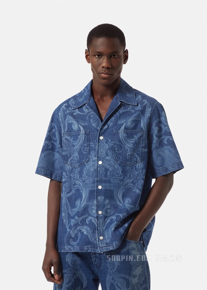 Silver Baroque牛仔衬衫