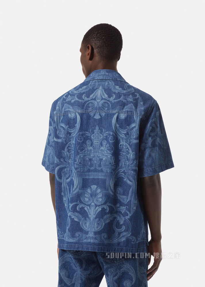 Silver Baroque牛仔衬衫