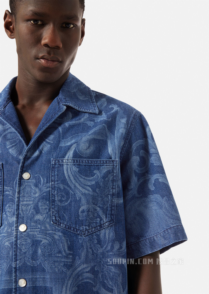 Silver Baroque牛仔衬衫