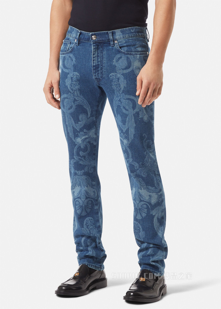 Silver Baroque牛仔裤