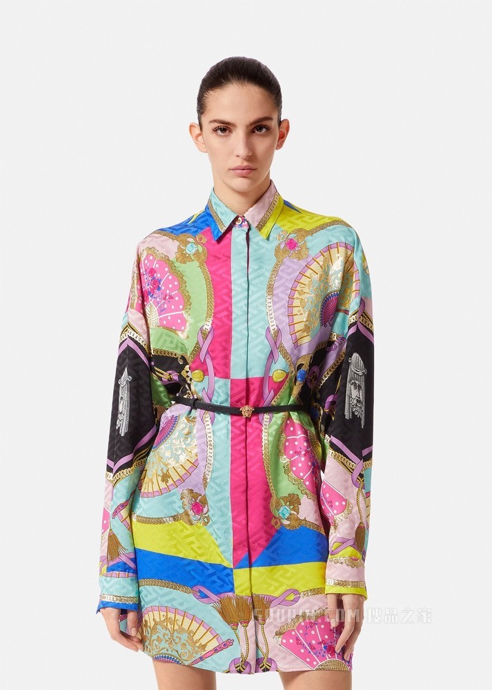 I Ventagli La Greca衬衫连衣裙