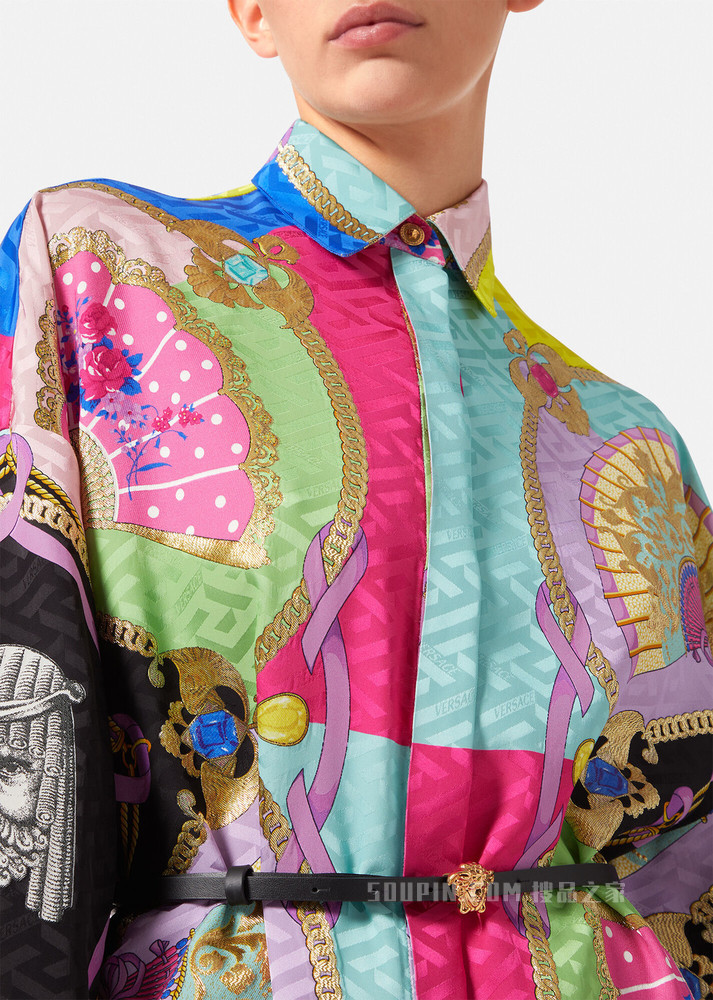 I Ventagli La Greca衬衫连衣裙