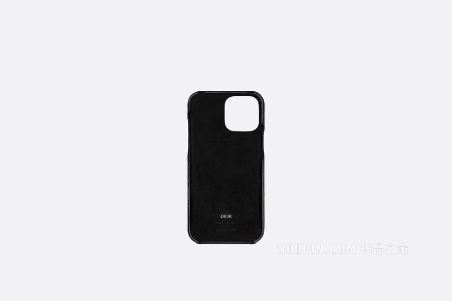 iPhone 13 Pro Max 手机壳 黑色 Oblique Galaxy 印花效果皮革