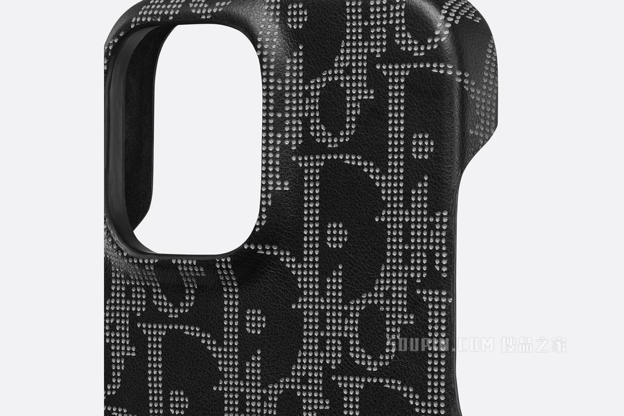 iPhone 13 Pro Max 手机壳 黑色 Oblique Galaxy 印花效果皮革
