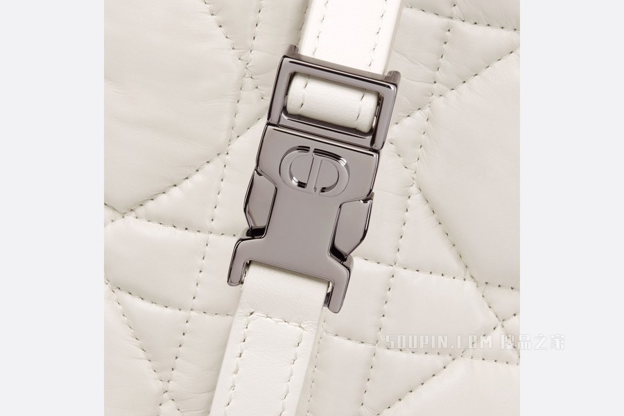 中号 DiorTravel Nomad 手拿包 奶白色牛皮革超大藤格纹