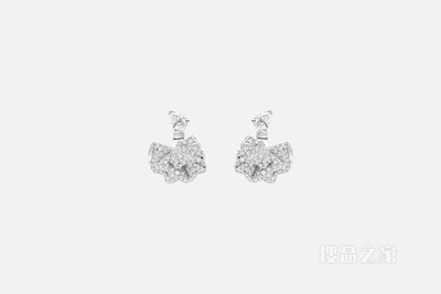 Archi Dior 耳环 白色 18K 金和钻石