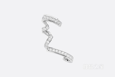 Archi Dior 右耳环 白色 18K 金和钻石