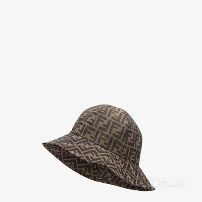 帽子 棕色帆布钟形帽