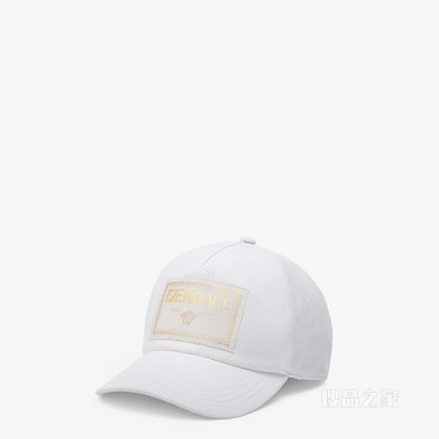 帽子 白色帆布Fendace徽标棒球帽