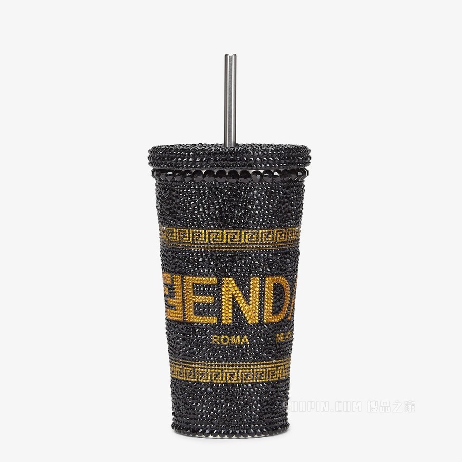 马克杯 黑色金属Fendace徽标马克杯