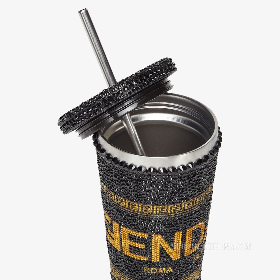 马克杯 黑色金属Fendace徽标马克杯