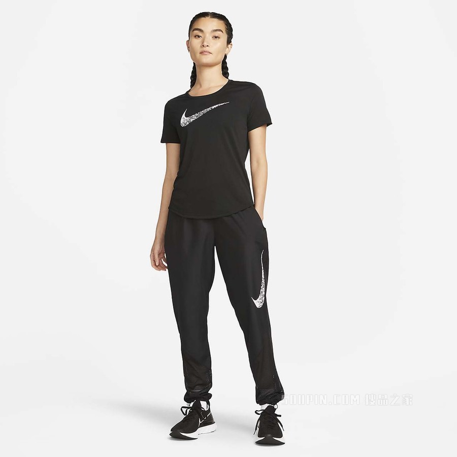 Nike Swoosh Run 女子短袖跑步上衣