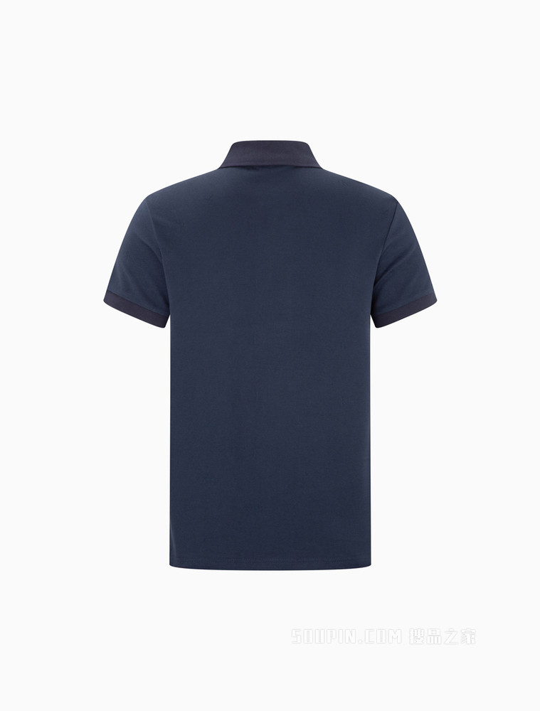 Calvin Klein 22春夏男时尚翻领立体LOGO贴片短袖POLO衫J320562