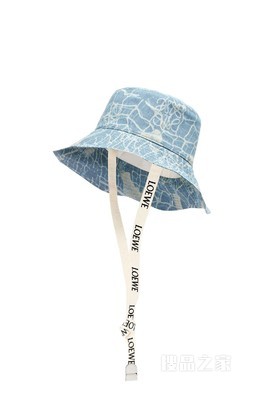 单宁布和牛皮革美人鱼渔夫帽