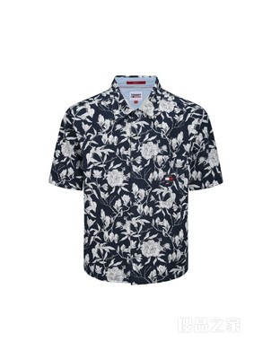 Tommy 22新款春夏男装短袖休闲衬衫DM0DM14925