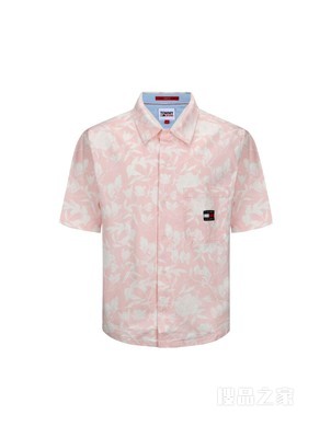 Tommy 22新款春夏男装短袖休闲衬衫DM0DM14925