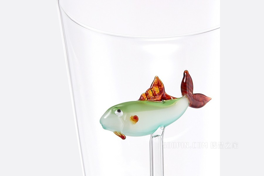 玻璃杯 Aquarius 系列透明效果小鱼装饰