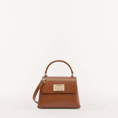 手挽包 迷你款 Cognac H Furla 1927